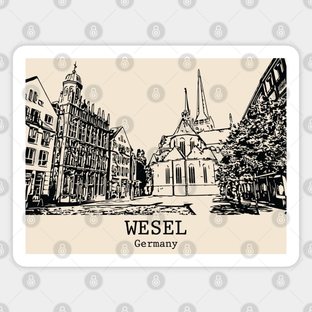 Wesel - Germany Magnet by Lakeric